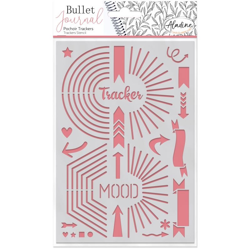 Stencil Bullet Journal - 1 - Aladine - Tidformera