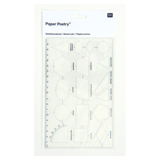 Stencil Geometriska former - 1 - Rico Design - Tidformera