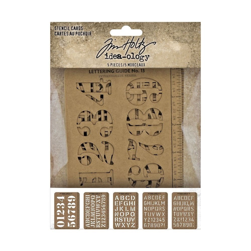 Stencil Tim Holtz 5 - pack - 1 - Tim Holtz - Tidformera