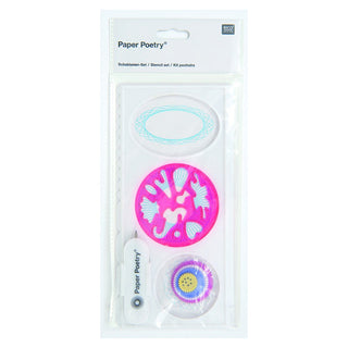 Stencilset Mandala Paper Poetry - 1 - Rico Design - Tidformera