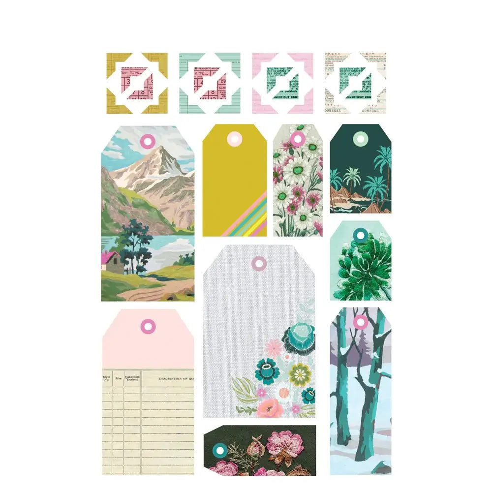 Sticker book - Flea Market - 4 - Simple Stories - Tidformera