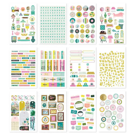 Sticker book - Flea Market - 2 - Simple Stories - Tidformera