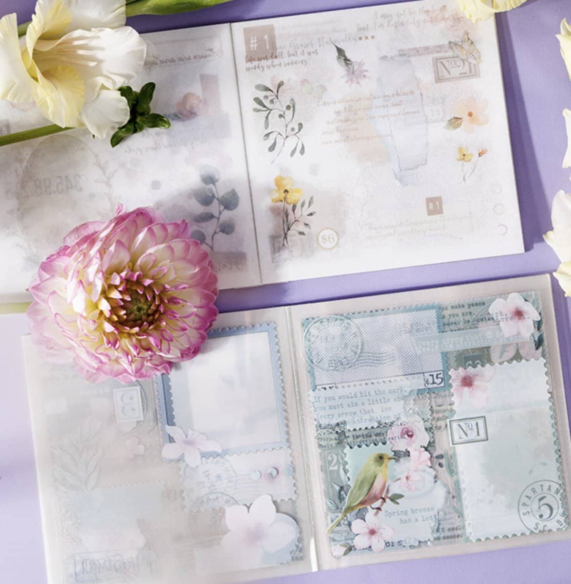 Sticker book - Flower series Butterflies - 3 - Other - Tidformera