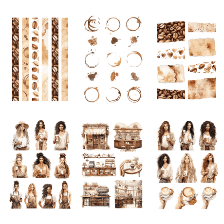 Sticker book - Penpaling Paula - Coffee Lover - 2 - Penpaling Paula - Tidformera