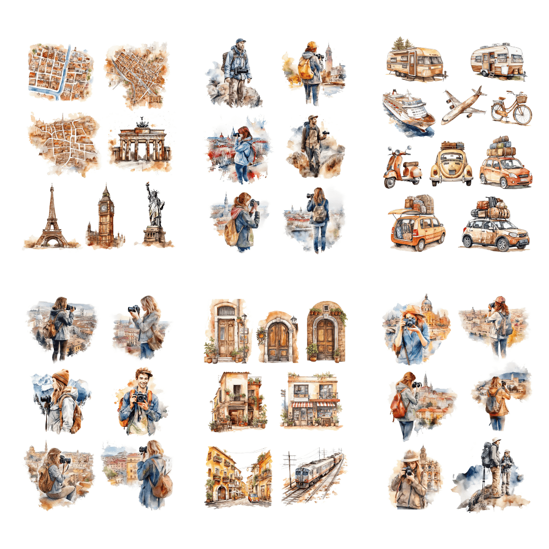 Sticker book - Penpaling Paula - Travel the world - 3 - Penpaling Paula - Tidformera