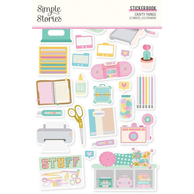 Sticker book Simple Vintage - Crafty things - 1 - Simple Stories - Tidformera
