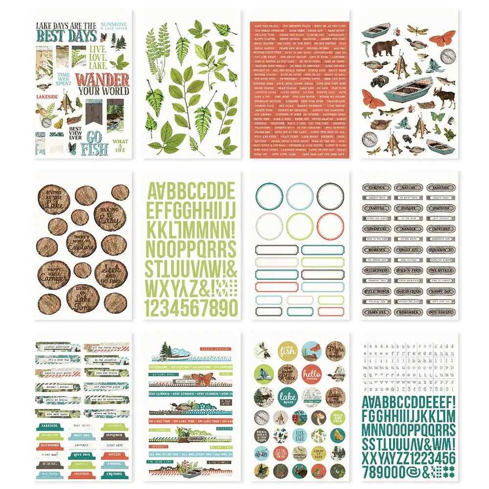 Sticker book Simple Vintage Lakeside - 2 - Simple Stories - Tidformera