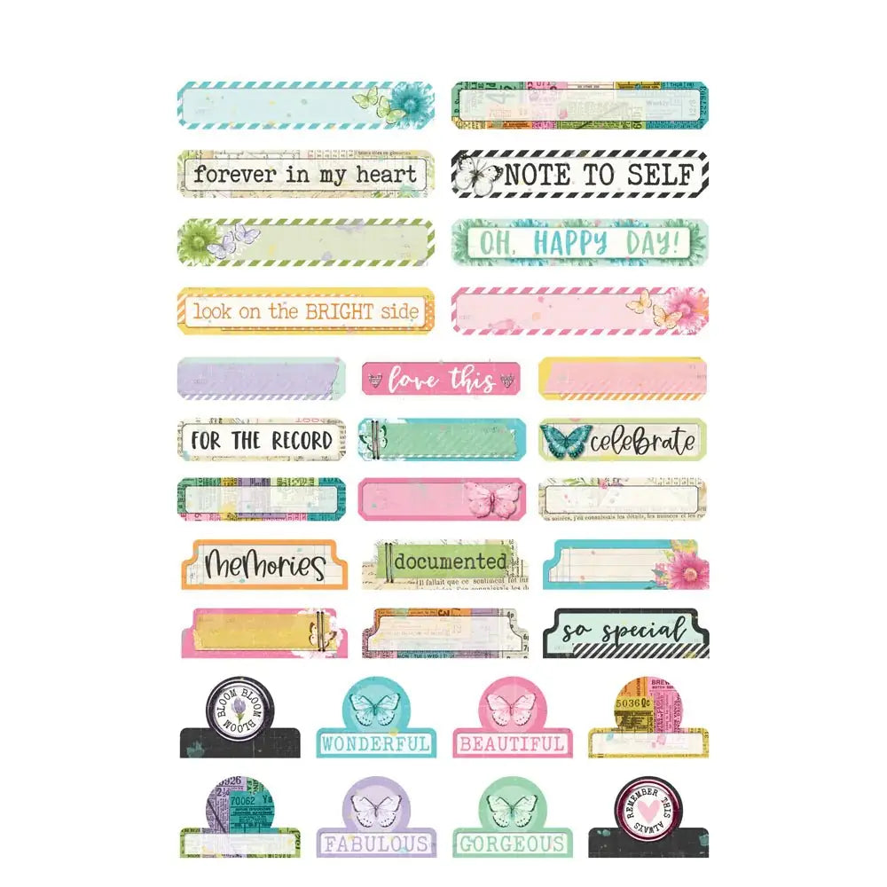 Sticker book Simple Vintage Life in bloom - 3 - Simple Stories - Tidformera