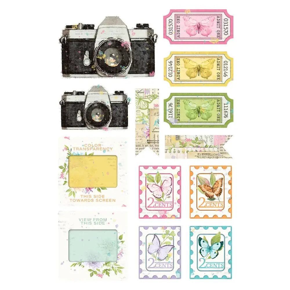 Sticker book Simple Vintage Life in bloom - 4 - Simple Stories - Tidformera