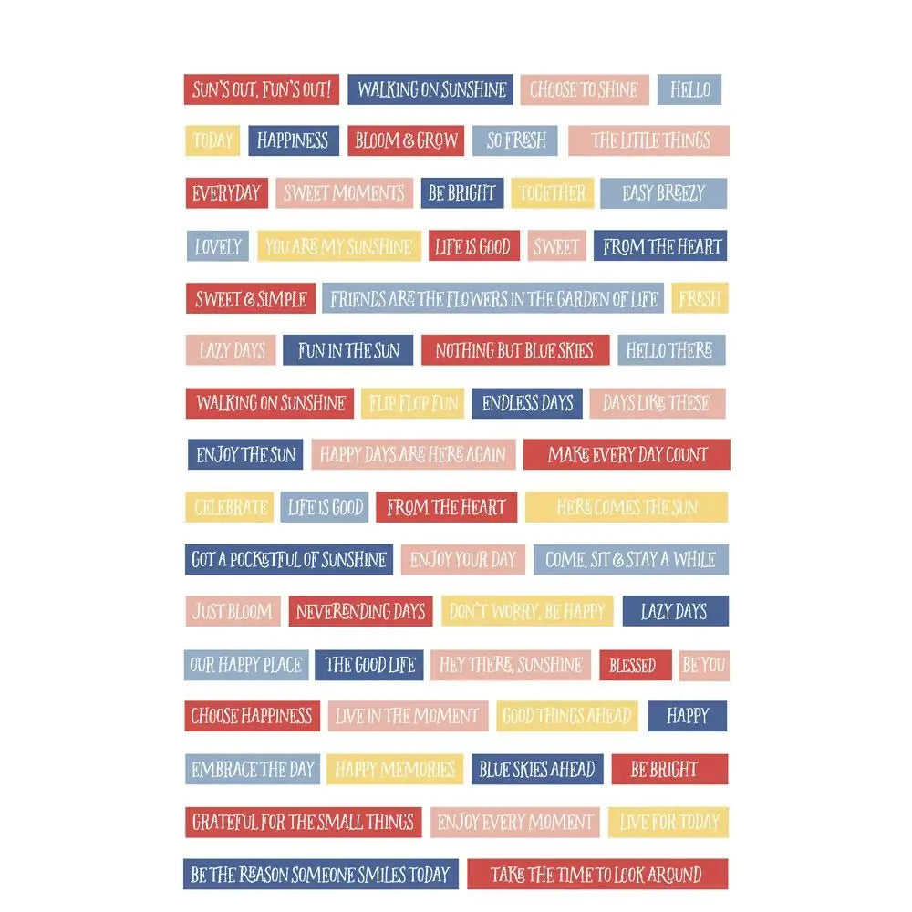 Sticker book Simple Vintage - Linen Market - 5 - Simple Stories - Tidformera