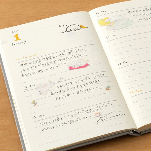 Sticker collection - Dog - 4 - Midori - Tidformera