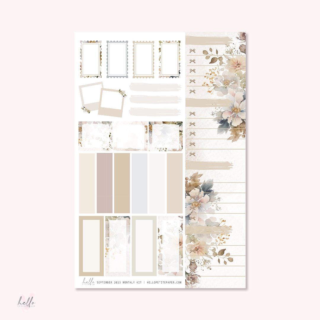 Sticker Kit Monthly - September - 3 - Hello Petite Paper - Tidformera