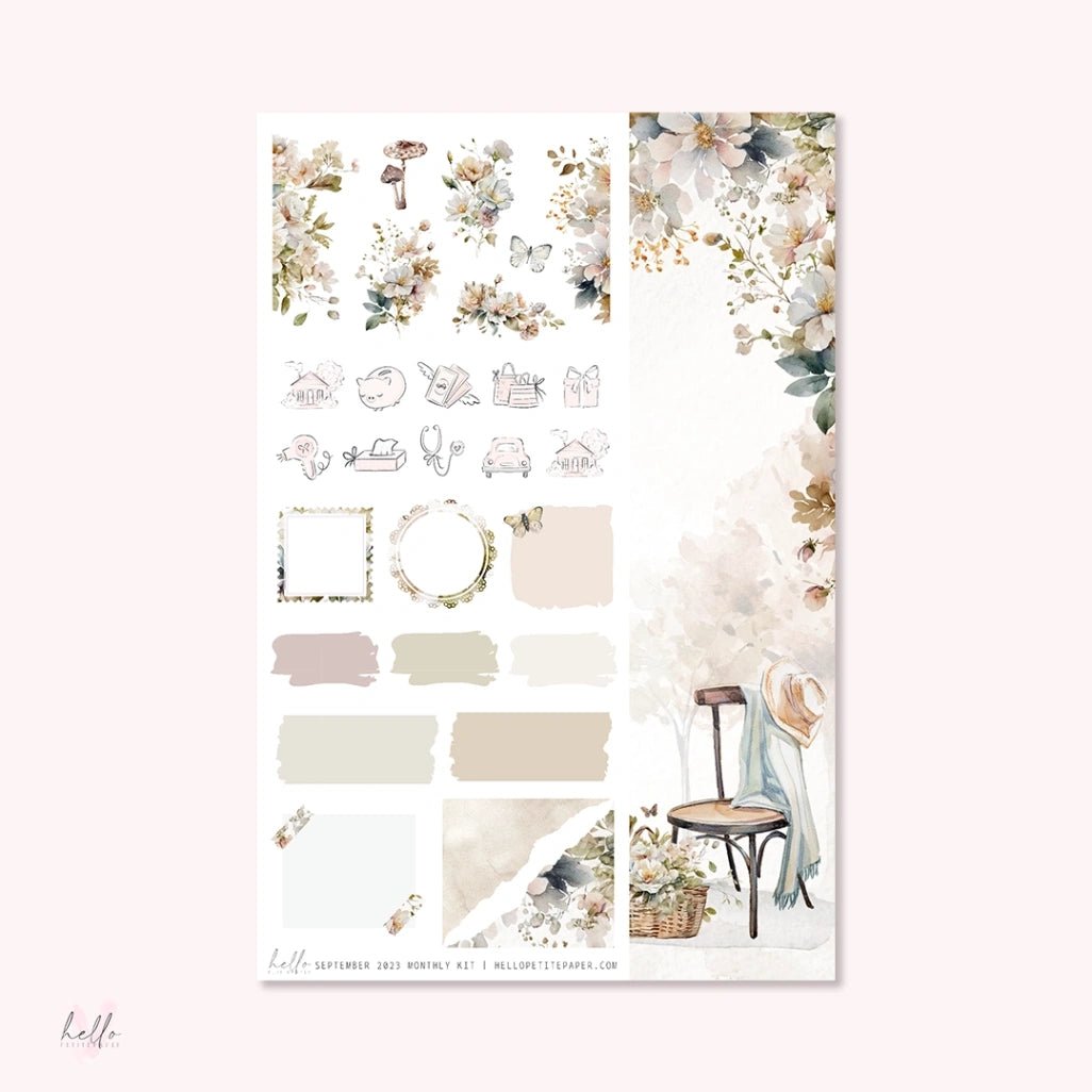 Sticker Kit Monthly - September - 4 - Hello Petite Paper - Tidformera