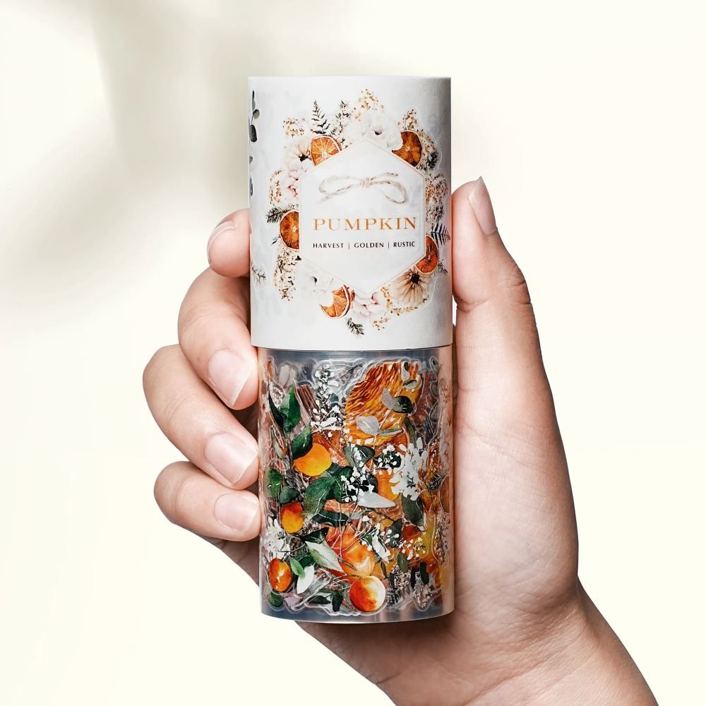 Sticker Pet Tape - Pre - cut - Autumn Spice - 60 mm - 3 - Washi Tape Shop - Tidformera