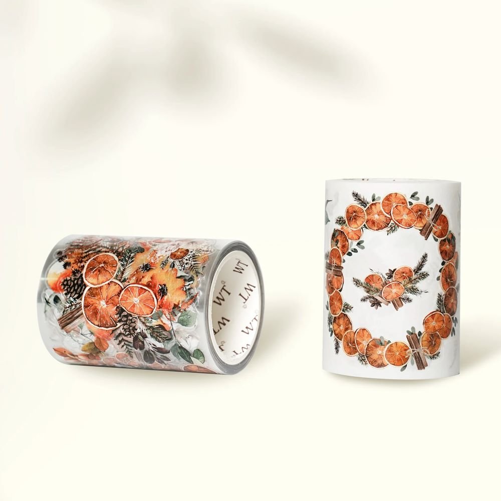 Sticker Pet Tape - Pre - cut - Autumn Spice - 60 mm - 4 - Washi Tape Shop - Tidformera