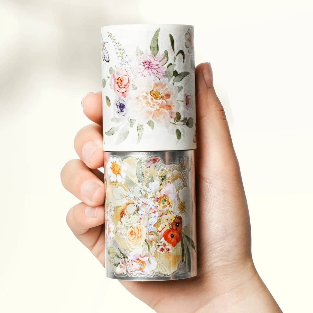 Sticker Pet Tape - Pre - cut - Floral Finch - 60 mm - 9 - Washi Tape Shop - Tidformera