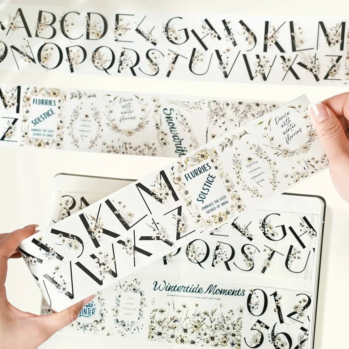 Sticker Pet Tape - Pre - cut - Frosted Letters - 70 mm - 3 - Washi Tape Shop - Tidformera