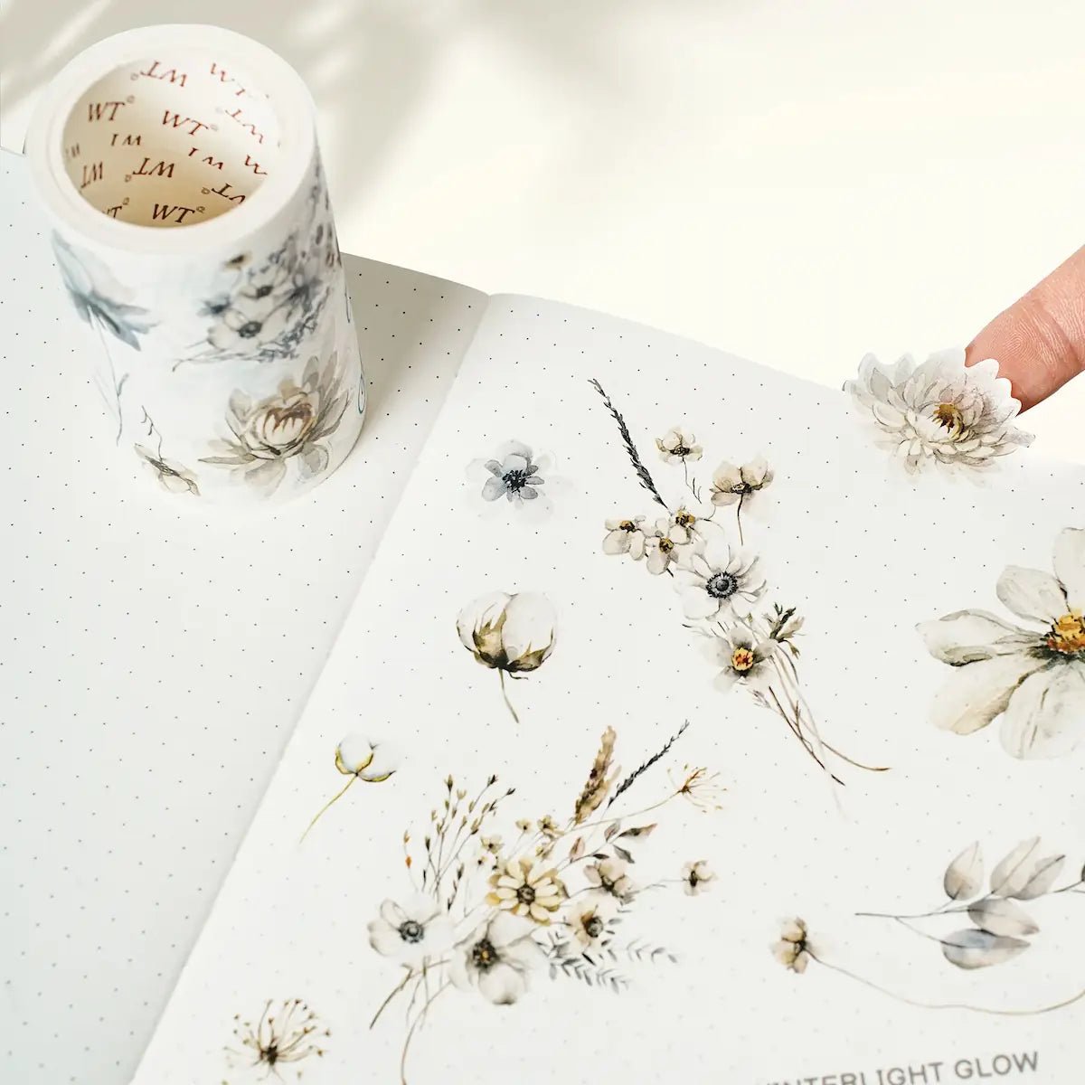 Sticker Pet Tape - Pre - cut - Frosted Meadow - 70 mm - 7 - Washi Tape Shop - Tidformera