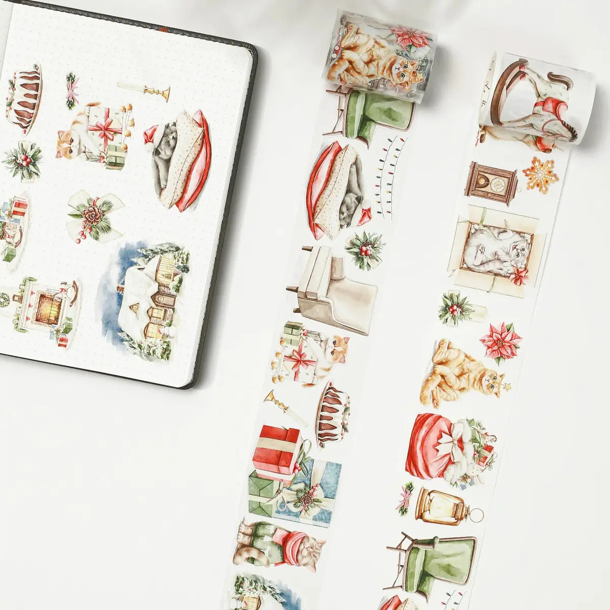 Sticker Pet Tape - Pre - cut - Frozen Paws - 60 mm - 2 - Washi Tape Shop - Tidformera