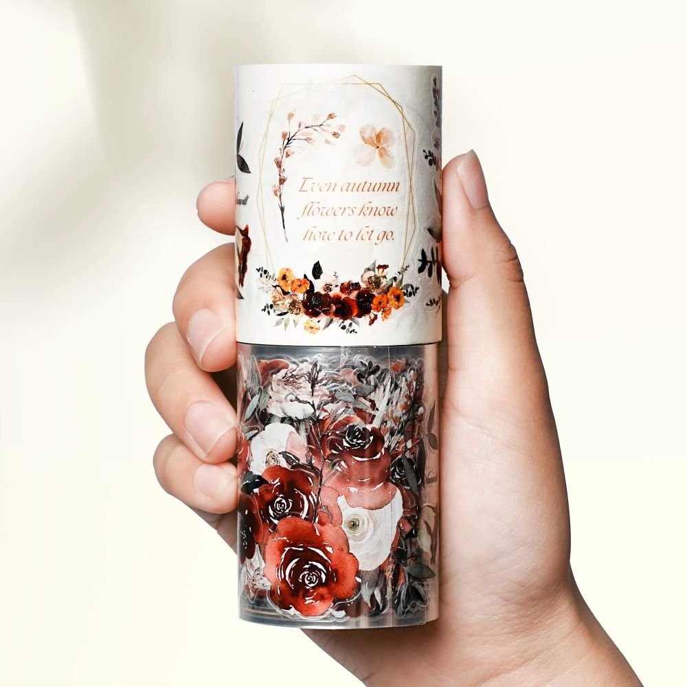 Sticker Pet Tape - Pre - cut - Harvested Bloom - 60 mm - 7 - Washi Tape Shop - Tidformera