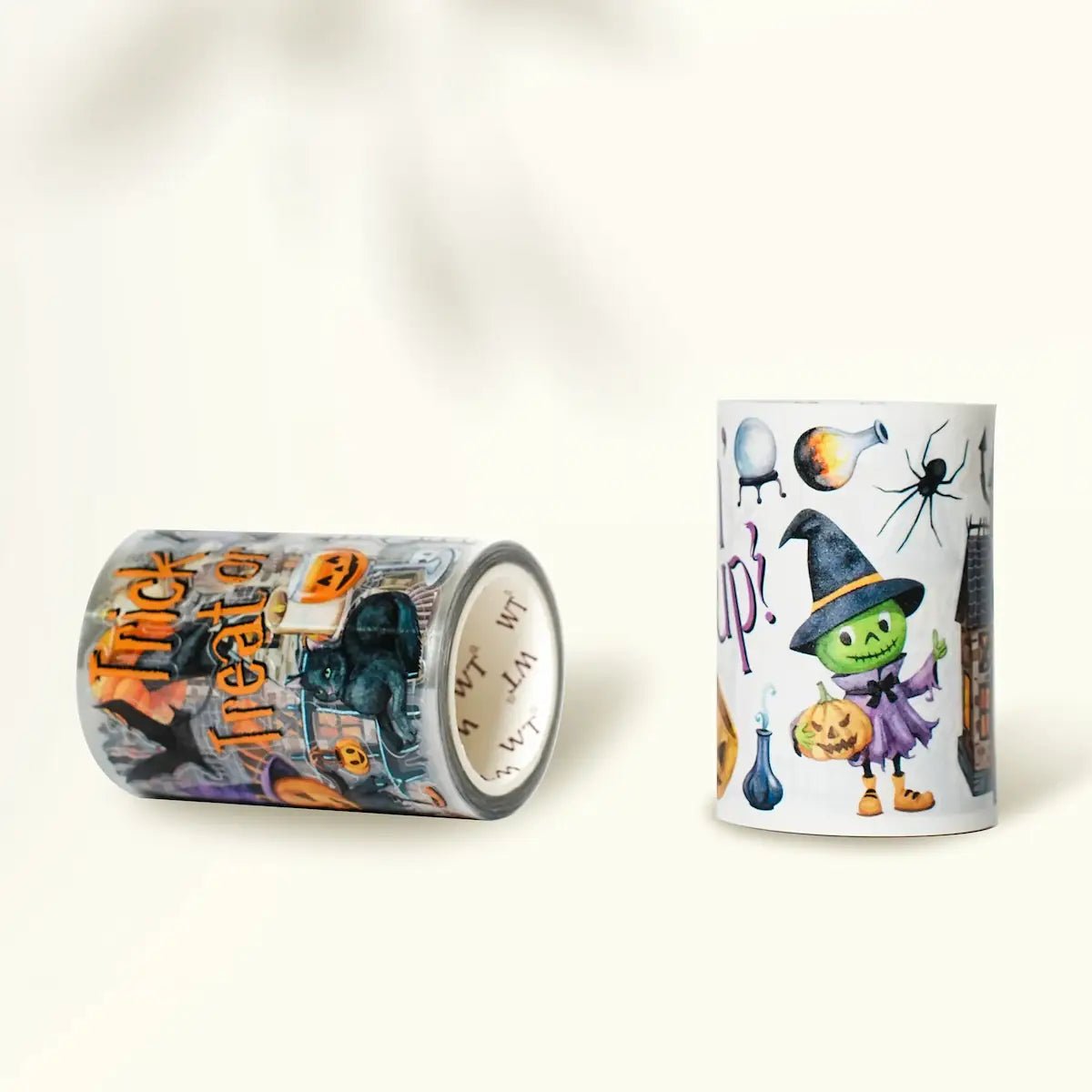 Sticker Pet Tape - Pre - cut - Haunted Night - 65 mm - 6 - Washi Tape Shop - Tidformera