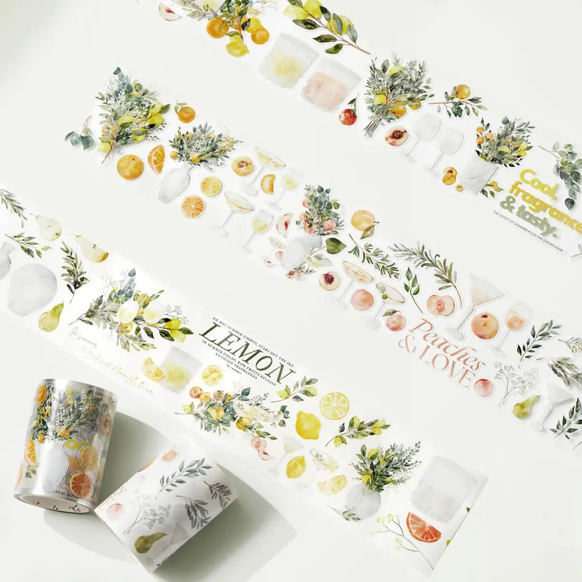 Sticker Pet Tape - Pre - cut - Mediterranean Breeze - 60 mm - 3 - Washi Tape Shop - Tidformera