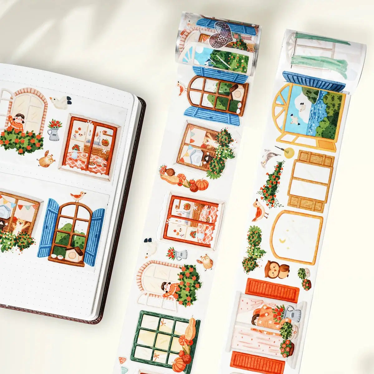 Sticker Pet Tape - Pre - cut - Pane & Simple - 70 mm - 1 - Washi Tape Shop - Tidformera