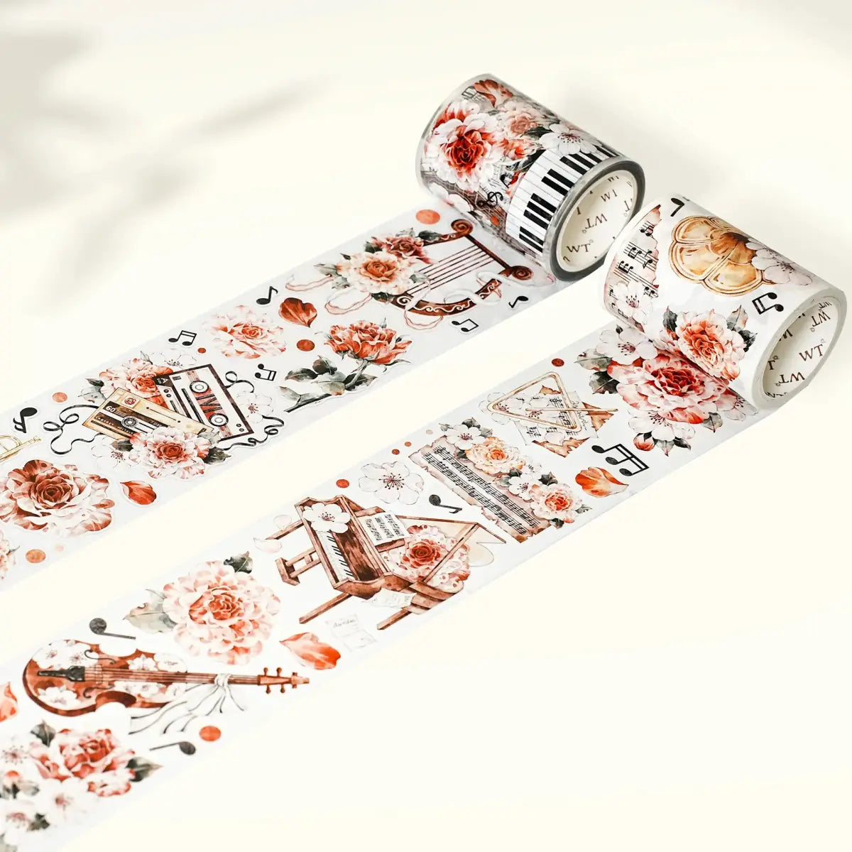 Sticker Pet Tape - Pre - cut - Rose Sonata - 60 mm - 9 - Washi Tape Shop - Tidformera