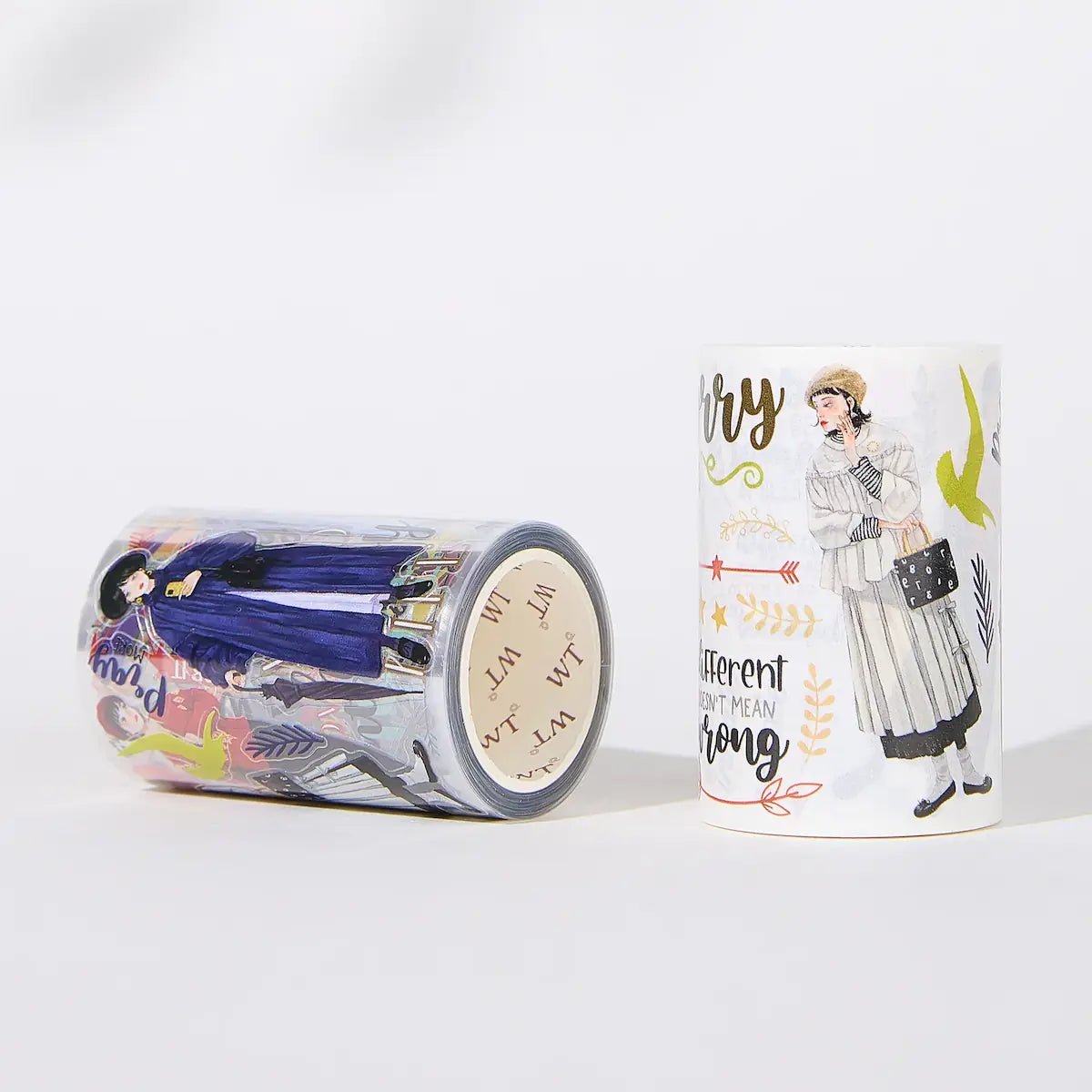 Sticker Pet Tape - Pre - cut - Silent Silhouette - 70 mm - 9 - Washi Tape Shop - Tidformera