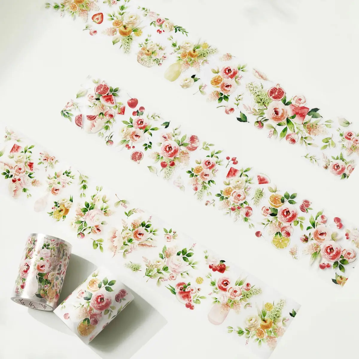 Sticker Pet Tape - Pre - cut - Summer Blossom - 60 mm - 3 - Washi Tape Shop - Tidformera