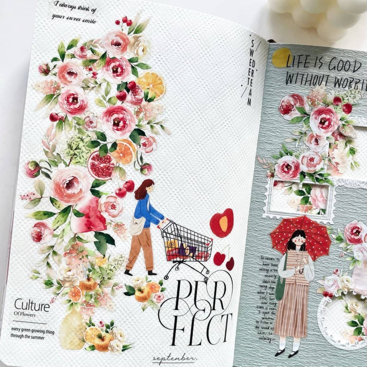 Sticker Pet Tape - Pre - cut - Summer Blossom - 60 mm - 7 - Washi Tape Shop - Tidformera