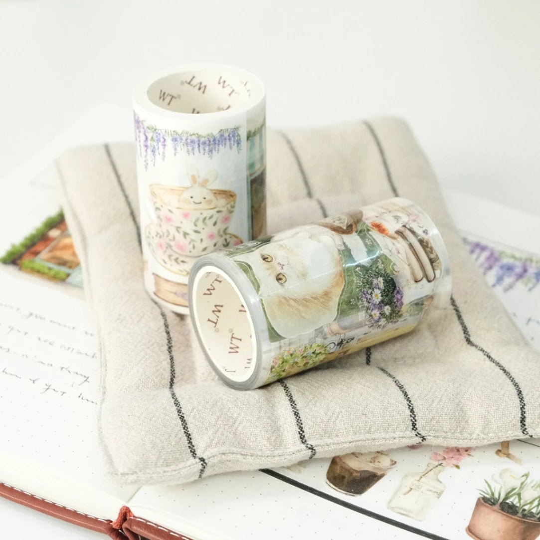 Sticker Pet Tape - Pre - cut - Summer Café - 70 mm - 7 - Washi Tape Shop - Tidformera