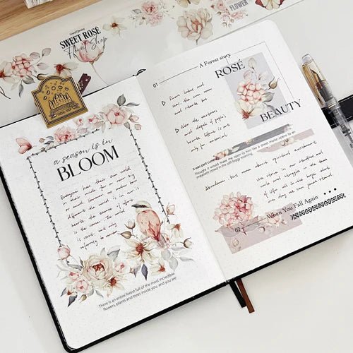 Sticker Pet Tape - Pre - cut - Sweet Rosé - 70 mm - 4 - Washi Tape Shop - Tidformera