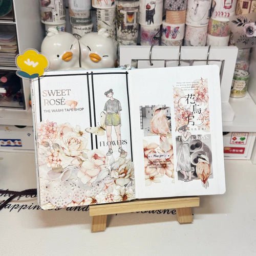 Sticker Pet Tape - Pre - cut - Sweet Rosé - 70 mm - 3 - Washi Tape Shop - Tidformera