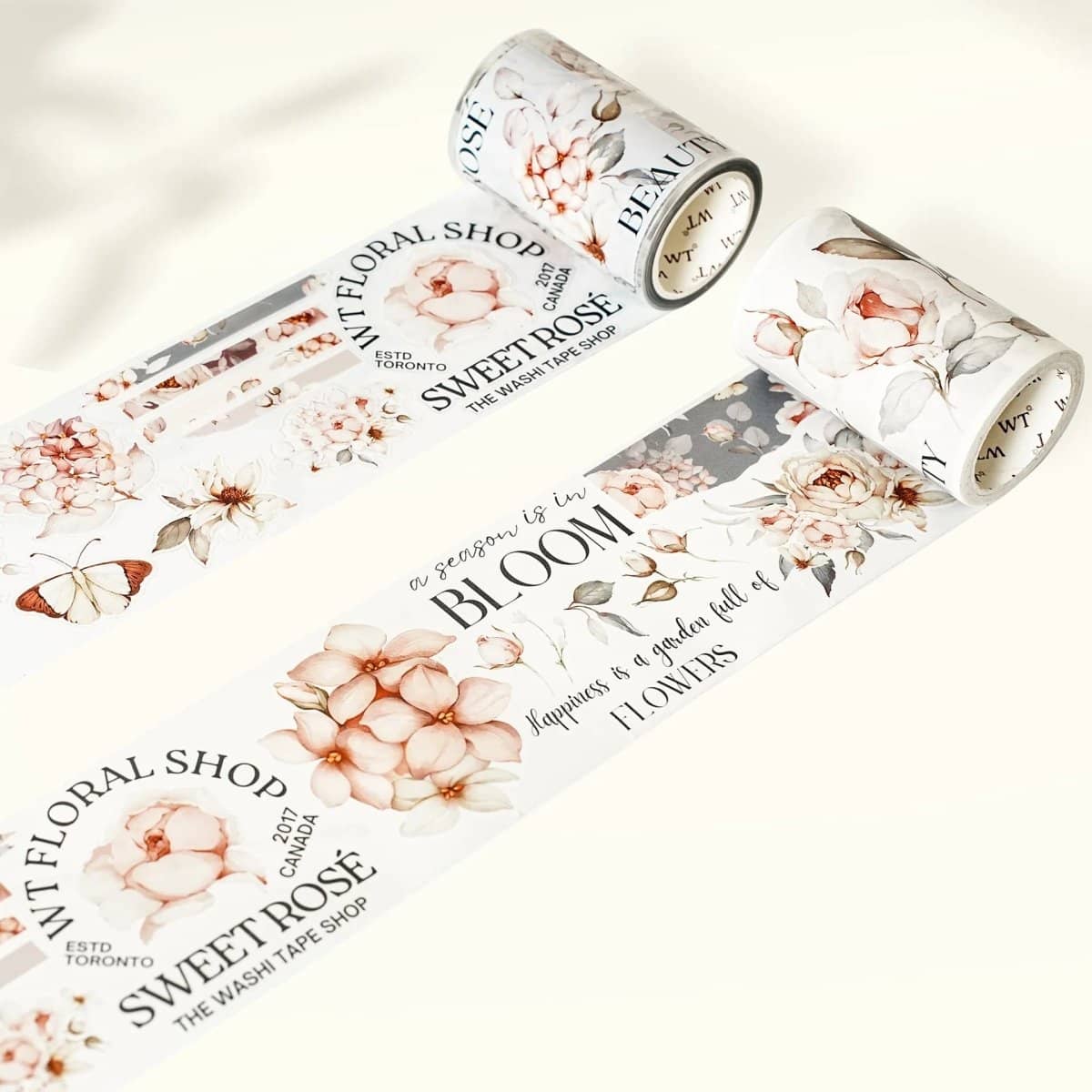 Sticker Pet Tape - Pre - cut - Sweet Rosé - 70 mm - 2 - Washi Tape Shop - Tidformera