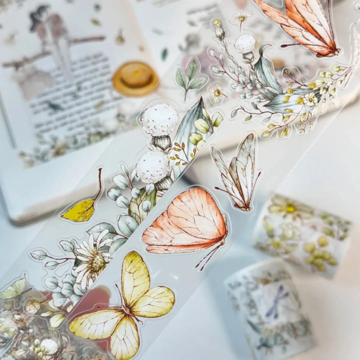 Sticker Pet Tape - Pre - cut - Zephyr Bloom - 60 mm - 1 - Washi Tape Shop - Tidformera