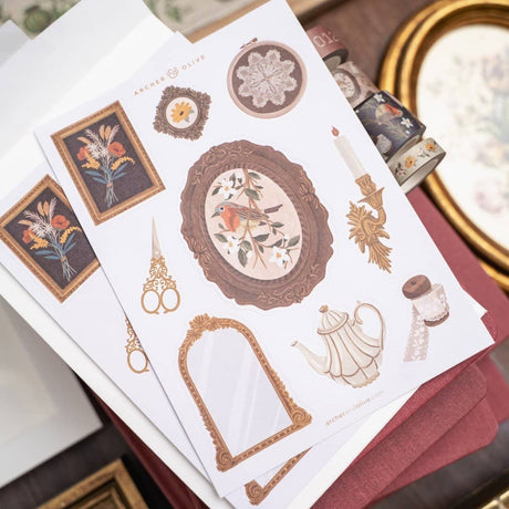 Sticker Set - Frame Wall - 2 ark - 2 - Archer & Olive - Tidformera