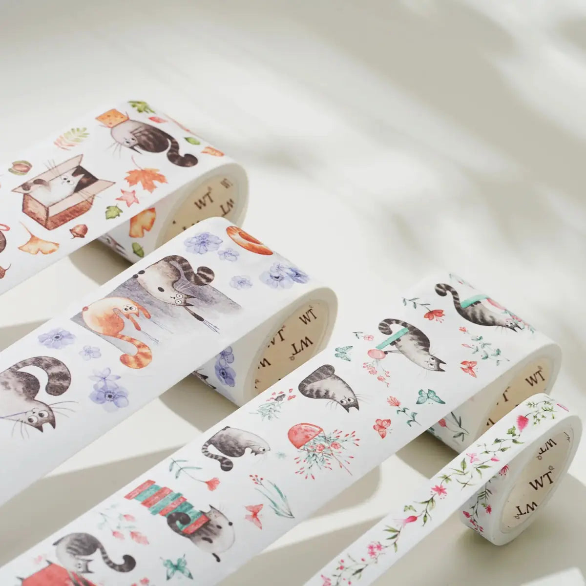 Sticker Set Washi Tape - Chonky Cat - 4 - pack - 3 - Washi Tape Shop - Tidformera
