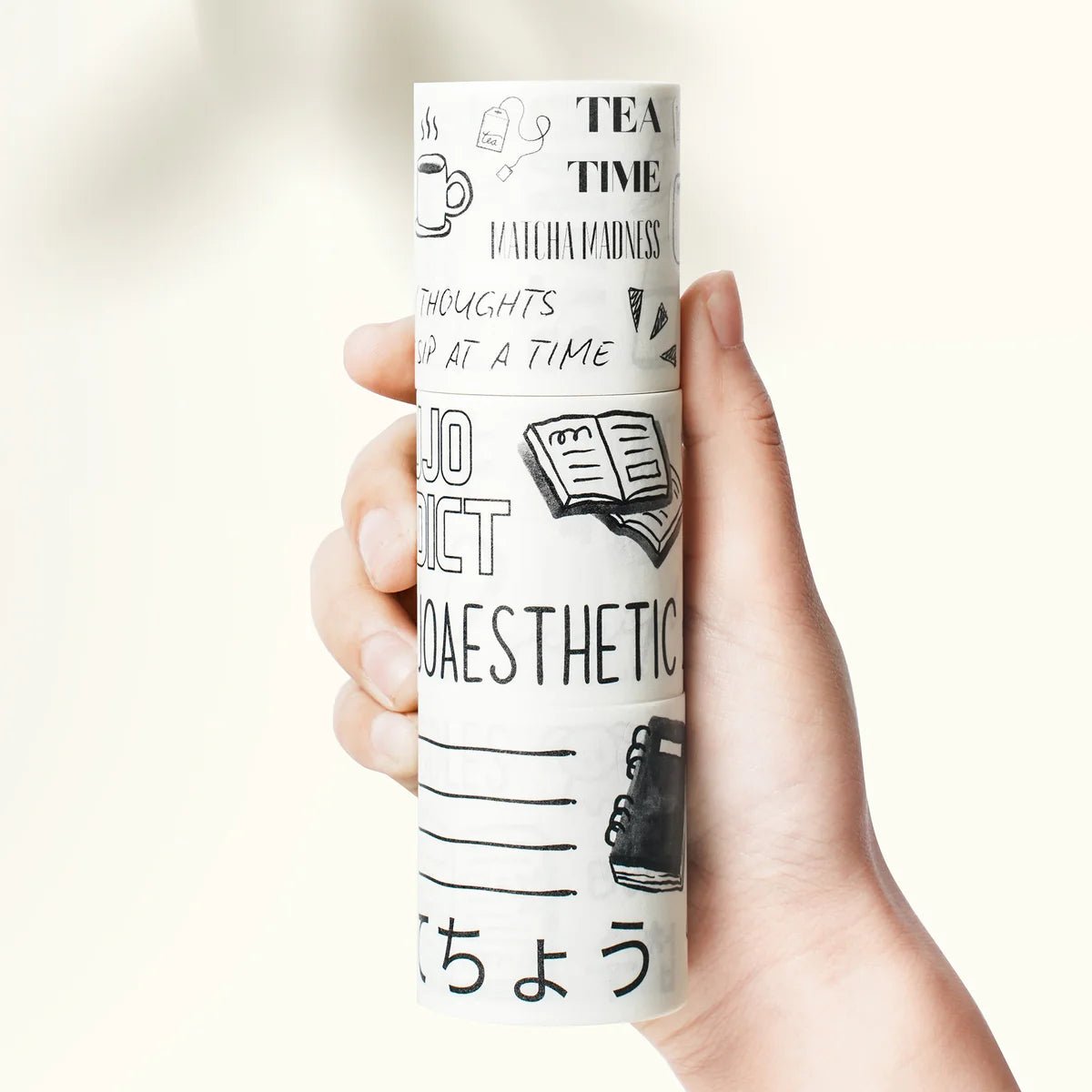 Sticker Set Washi Tape - Daily Bujo - 3 - pack - 7 - Washi Tape Shop - Tidformera