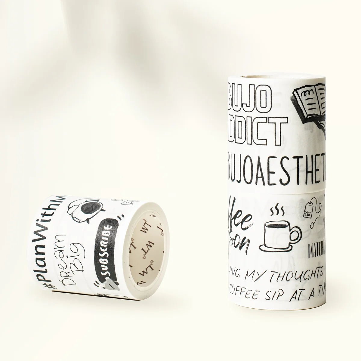 Sticker Set Washi Tape - Daily Bujo - 3 - pack - 6 - Washi Tape Shop - Tidformera