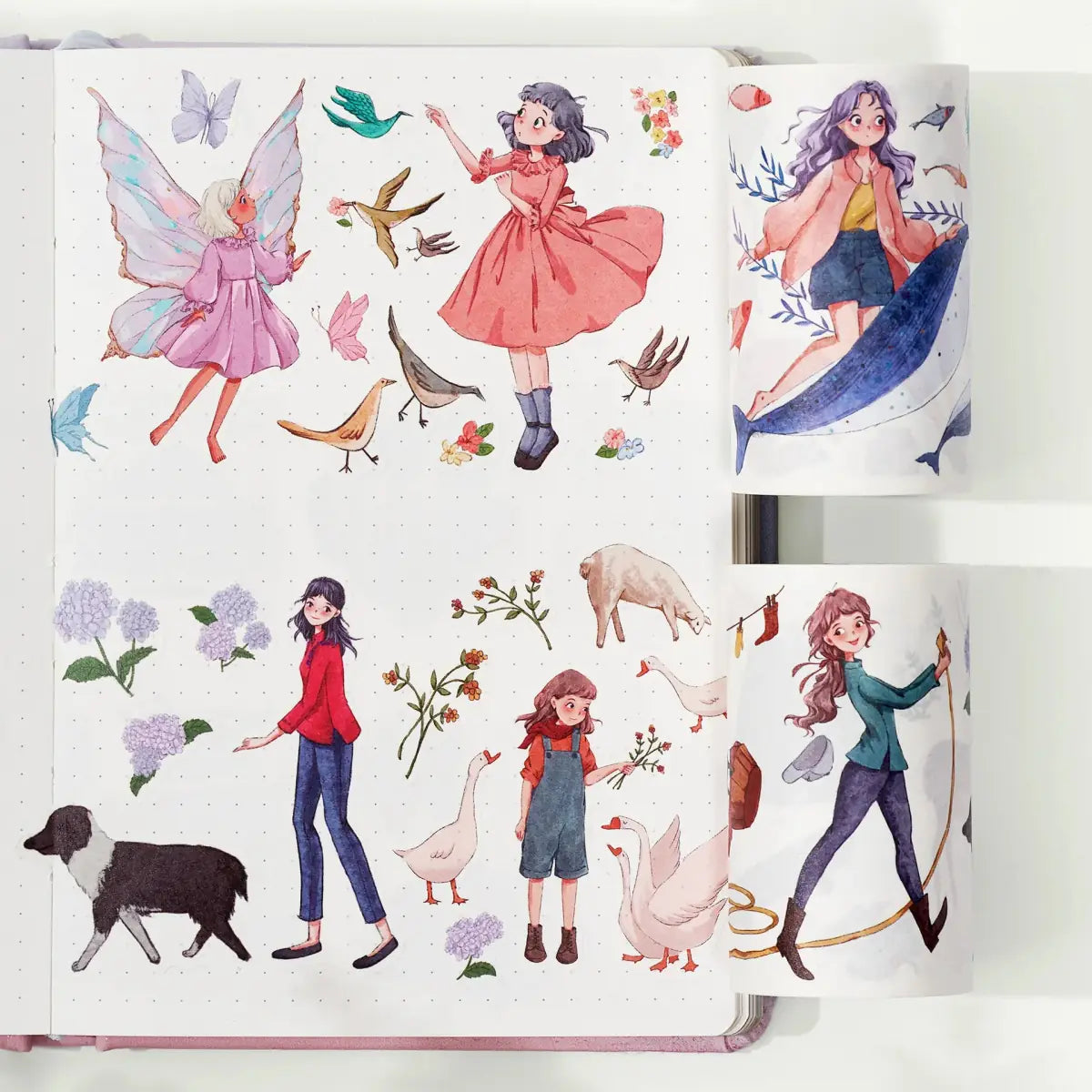 Sticker Set Washi Tape - Kindred Bonds - 2 - pack - 2 - Washi Tape Shop - Tidformera