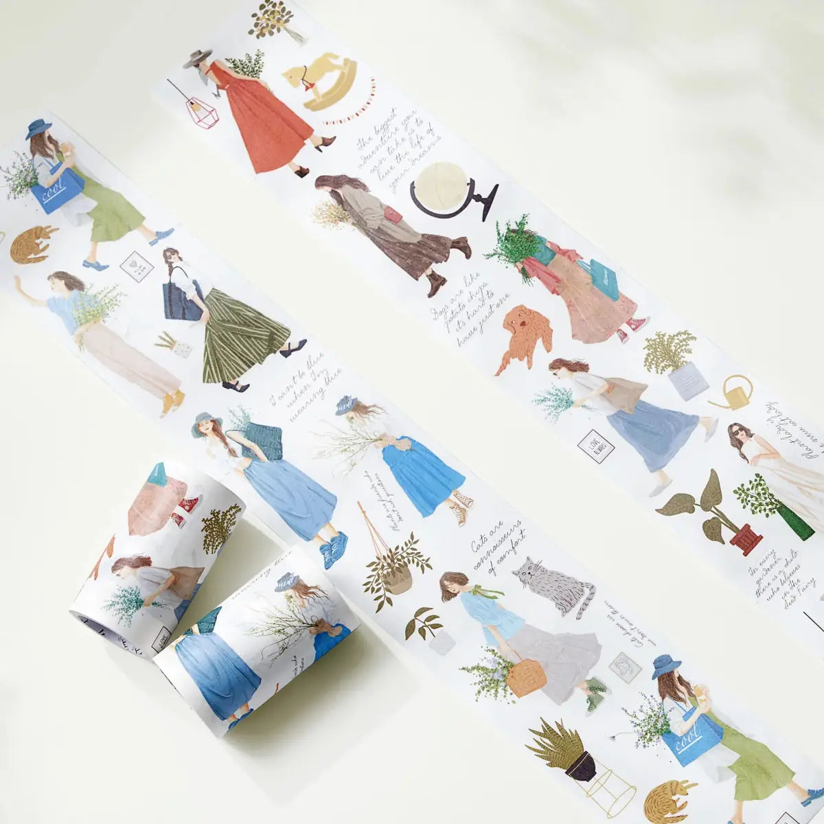 Sticker Set Washi Tape - Midst of the Journey - 2 - pack - 6 - Washi Tape Shop - Tidformera