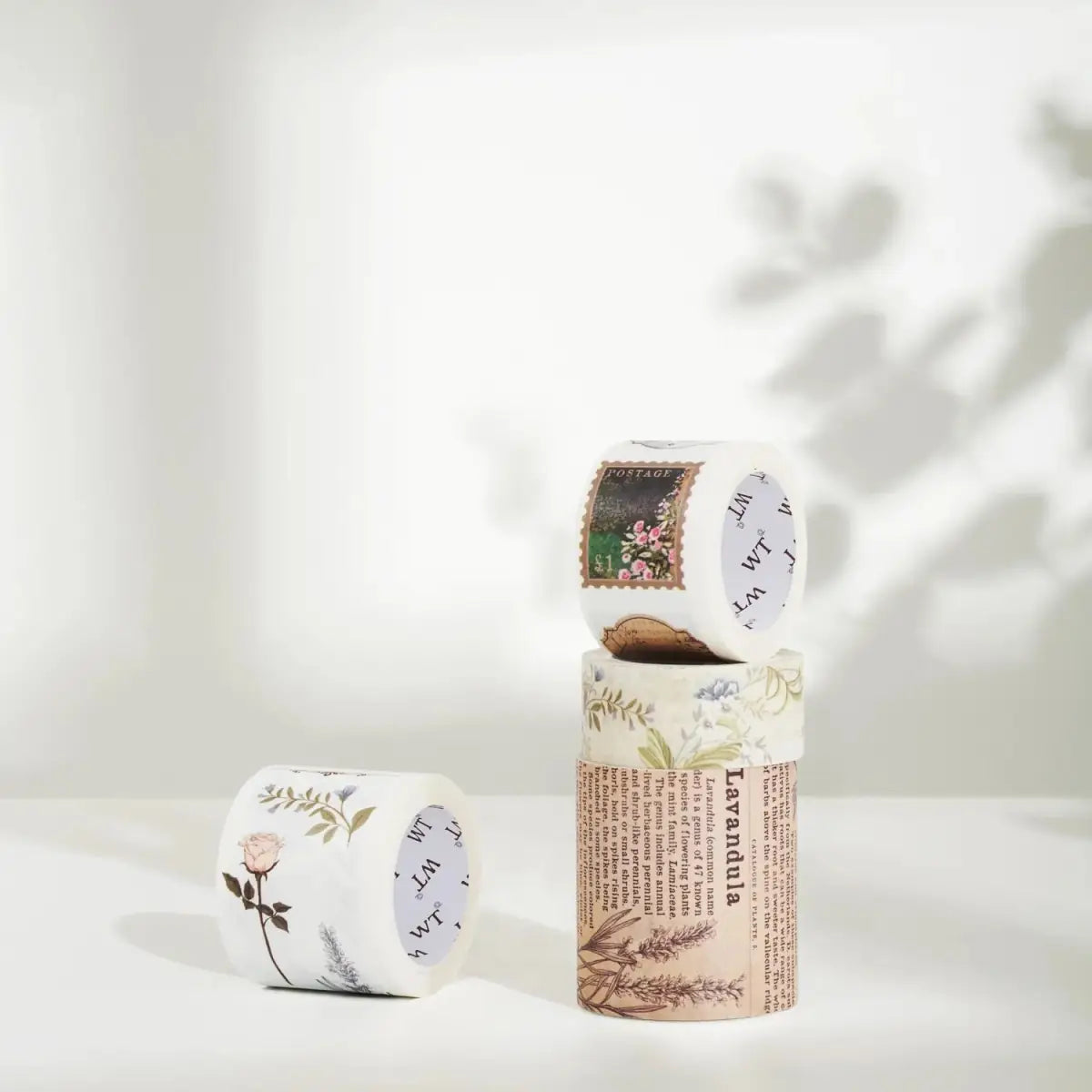 Sticker Set Washi Tape - Petals & Parchment - 4 - pack - 4 - Washi Tape Shop - Tidformera