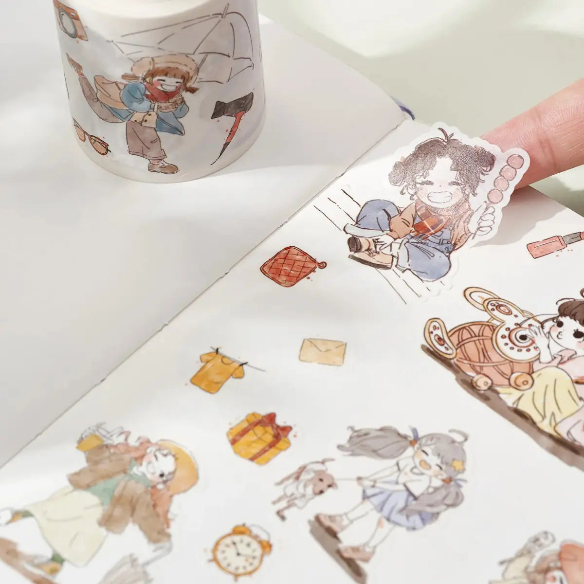 Sticker Set Washi Tape - Reminiscent - 3 - pack - 3 - Washi Tape Shop - Tidformera