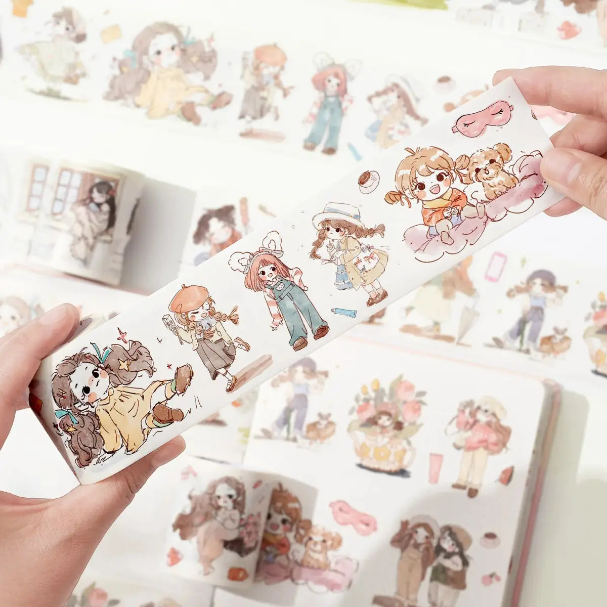 Sticker Set Washi Tape - Reminiscent - 3 - pack - 4 - Washi Tape Shop - Tidformera