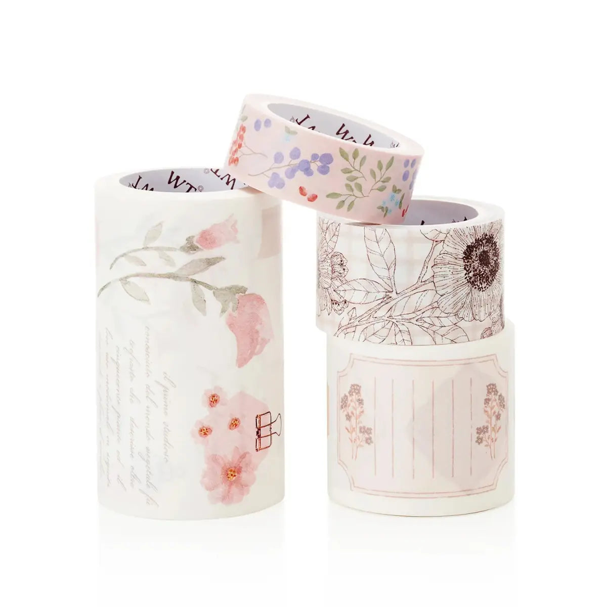 Sticker Set Washi Tape - Ricordi Della Soffitta - 4 - pack - 5 - Washi Tape Shop - Tidformera