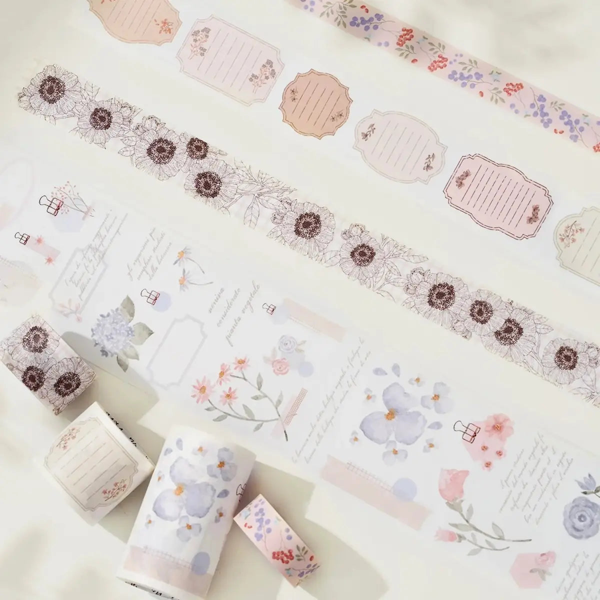 Sticker Set Washi Tape - Ricordi Della Soffitta - 4 - pack - 2 - Washi Tape Shop - Tidformera