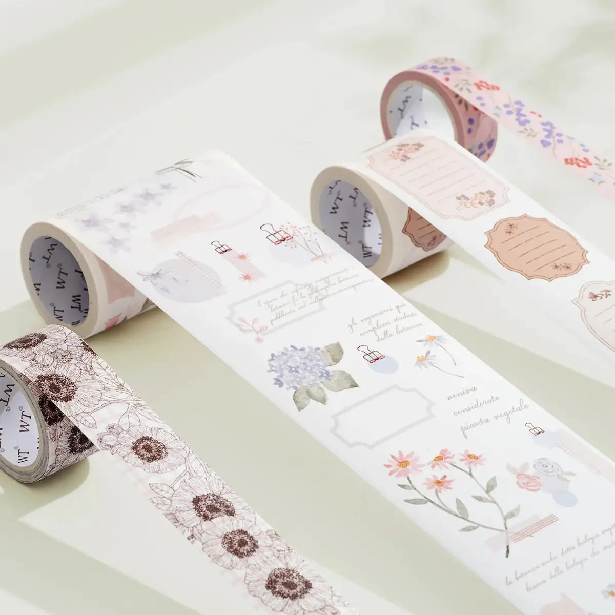 Sticker Set Washi Tape - Ricordi Della Soffitta - 4 - pack - 1 - Washi Tape Shop - Tidformera