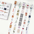 Sticker Set Washi Tape - Seasonal Splendor - 5 - pack - 1 - Washi Tape Shop - Tidformera