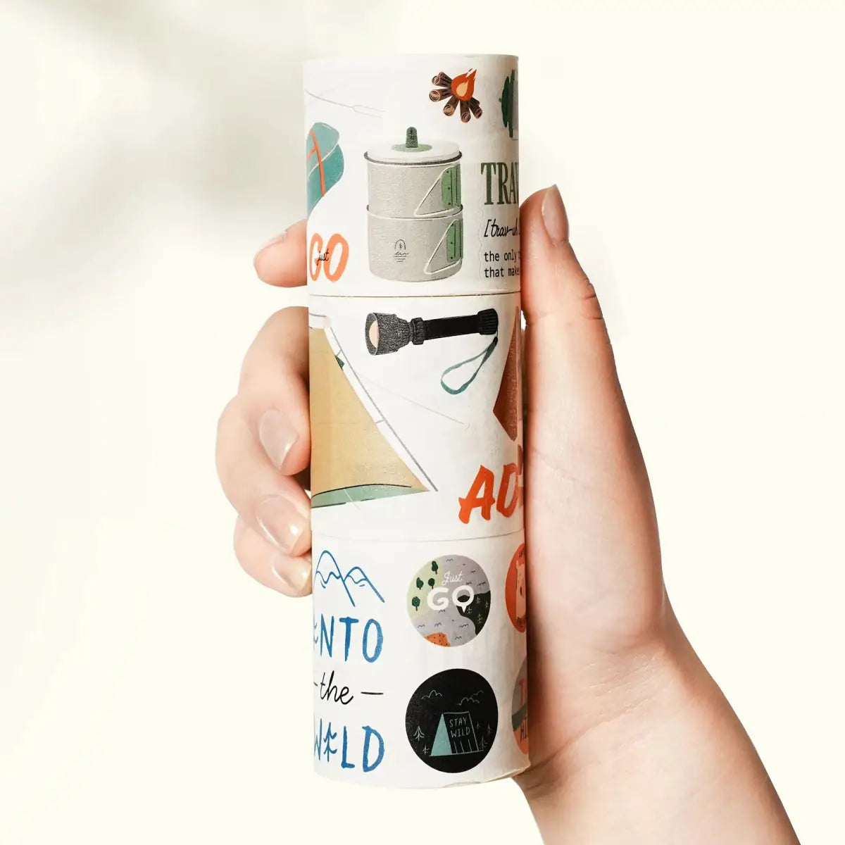 Sticker Set Washi Tape - The Adventurer - 3 - pack - 9 - Washi Tape Shop - Tidformera